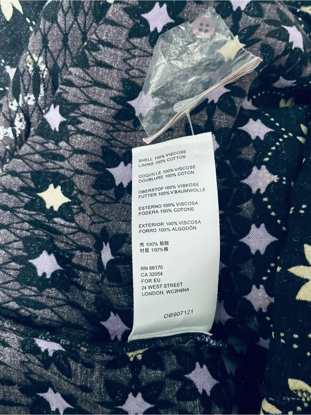 Free People Rare Feelings Midi Dress Cocoa Combo Dress Black Cottagecore Boho M